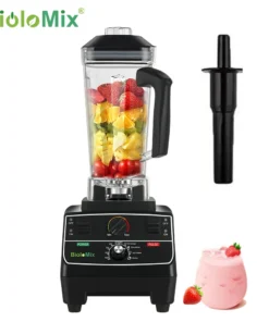 BioloMix 2L Blender - 2200W Professional with Smart Timer for Smoothies and Food Processing