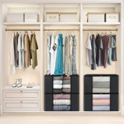 Alternative view of Quilt Storage Bag for Organizing Bedding and Clothing with Durable Material and Clear Window