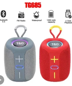 Portable Bluetooth Speaker with Subwoofer and FM Radio - Compact Audio for PC and TV