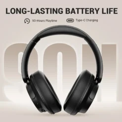 Alternative view of Oneodio EKSA V16 Wireless Over-Ear Headphones with Microphone - 90H Battery Life, Hi-Res Sound, Bluetooth 5.3