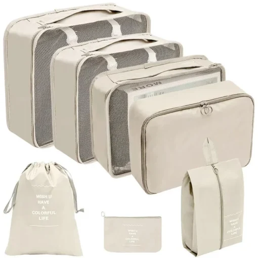 Packing Cubes Set for Organized Travel - 7 to 10 Durable Storage Pieces - Image 6