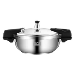 Stainless Steel Induction Pressure Cooker with 18cm Capacity for Efficient Cooking