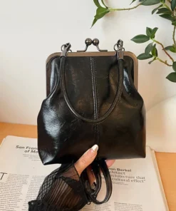 Vintage Style Women Handbag Brown Versatile Designer Shoulder Bag PU Leather Ladys Shell Purses Crossbody Bags