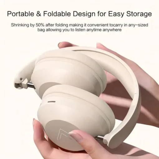 Wireless Bluetooth Foldable Over-Ear Headphones - High Power Stereo Sound for Sports Enthusiasts - Image 4