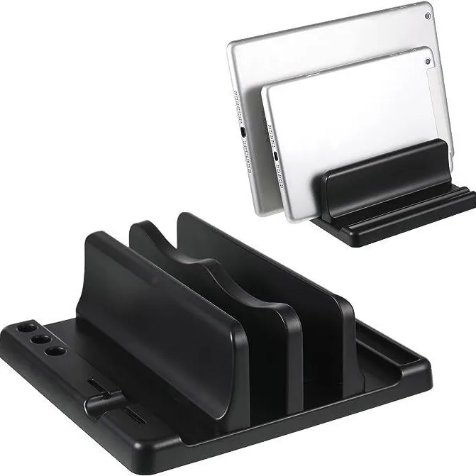Vertical Laptop Stand - Space-Saving Design for Office Desks, Scalable Width, Computer Accessory - Image 6