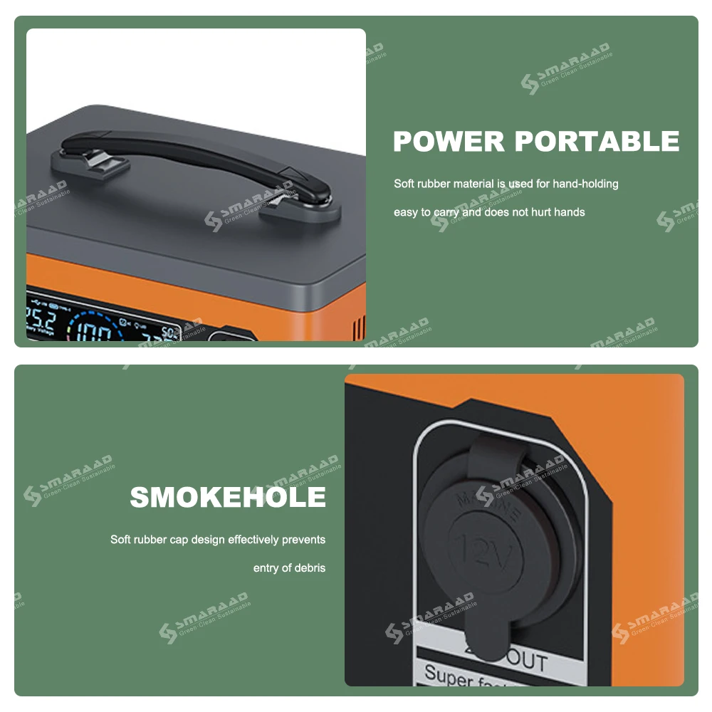Alternative view of Portable 220V Power Station - 1200W Large Capacity Charging for Camping and Outdoor Use