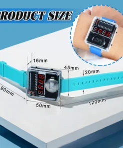 Alternative view of DIY Electronic Watch Kit LED Digital Tube Display Creative Soldering Project Transparent Case 3V DIY Kit Electronic