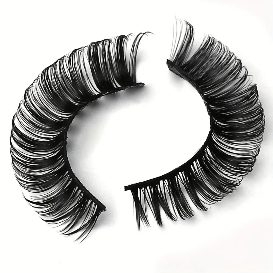 10 Pairs Russian Strip Lashes DD Curl False Eyelashes Fluffy Wispy Faux Mink Lashes Pack - Image 6