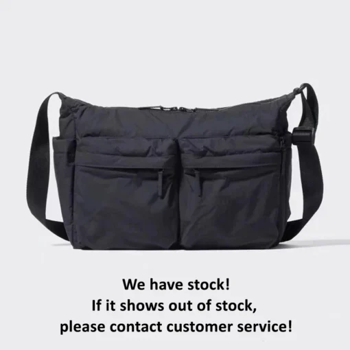Casual Multi-pocket Nylon Messenger Bag with Large Storage for Women - Image 2