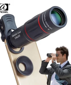 APEXEL 18X Telescope Zoom lens Monocular Mobile Phone camera Lenses for iPhone Samsung Smartphones for Camping hunting Sports