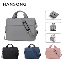 Waterproof Laptop Sleeve Bag with Portable Travel Handbag for 14-15.6 Inch MacBook and Tablets
