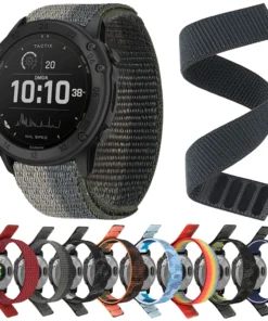 22mm 26mm QuickFit Nylon Loop Strap For Garmin Tactix 7 AMOLED Delta Bravo Band For Garmin Fenix 7X 6 PRO 5 3 Braided Watchbands