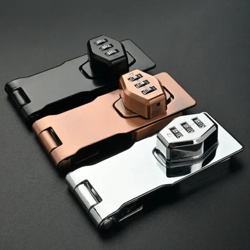 Cabinet Password Lock - 3-Digit Combination Security Lock for Drawers and Doors