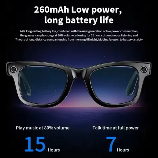 AI Smart Glasses with HD Camera and Bluetooth Call for Men and Women - Image 5