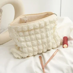 Portable Makeup Pouch with Zipper and Boho Design for Ladies and Girls