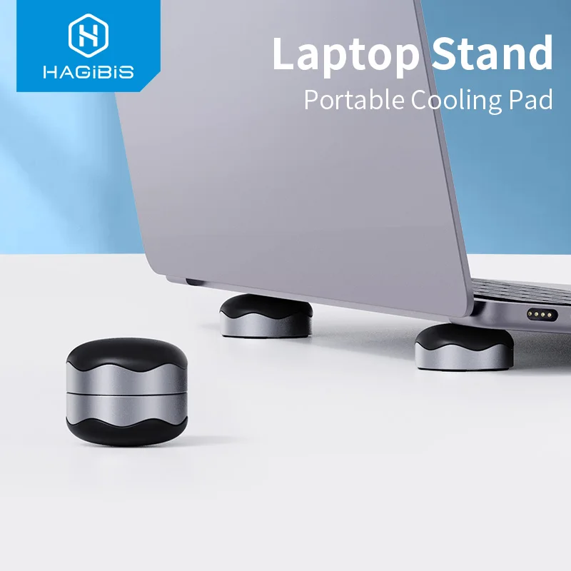 Hagibis Portable Laptop Stand with Magnetic Cooling Pad for MacBook