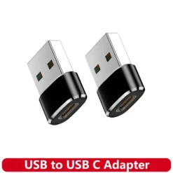 USB to USB C Adapter for iPhone 17 with Type C Female to Male Connection for Apple and Samsung Devices