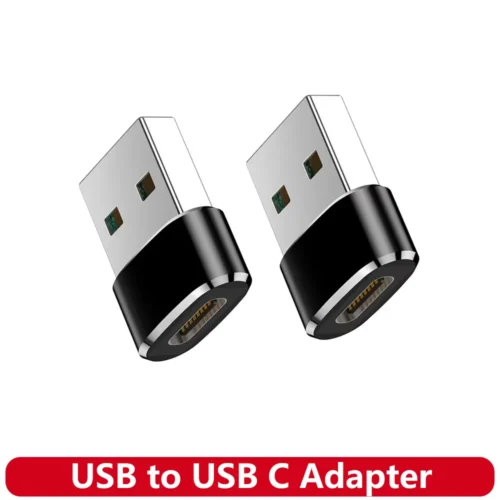 USB to USB C Adapter for iPhone 17 USB C Female to USB Male Car Charger Adapter Type C Converter for Apple 16 for Samsung Galaxy