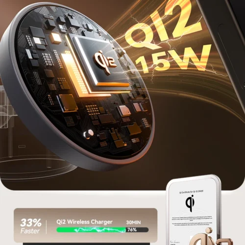 Alternative view of Joyroom Qi2 Magnetic Charging Station for Apple Fast Wireless Charger for iPhone 17 16 15 Pro Max for iWatch for AirPods JR-W23