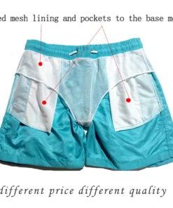 Alternative view of Men's Swim Shorts Swim Trunks Quick Dry Board Shorts Bathing Suit Breathable Drawstring With Pockets for Surfing Beach Summer