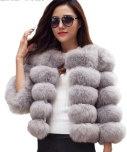 ZADORIN S-6XL Mink Coat Winter Black White Faux Fur Coat Woman Elegant Fluffy Faux Fur Jacket Top Short Fur Coats Woman Clothing