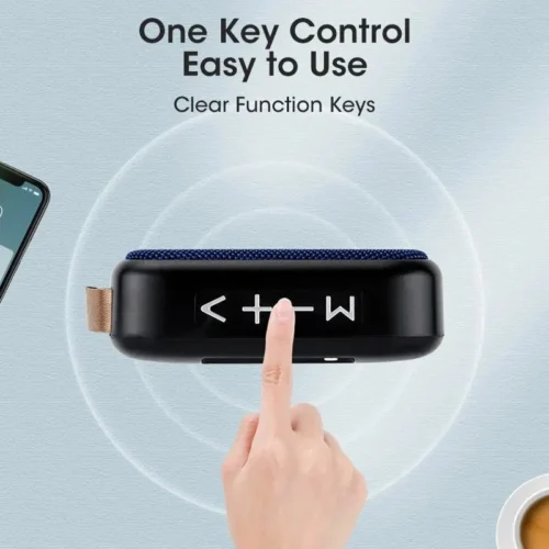 Alternative view of Portable Wireless Outdoor Subwoofer Speaker - Compact Design for Home and Travel