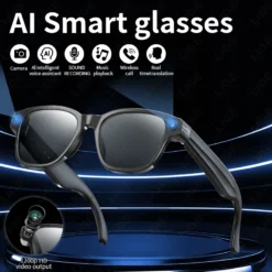 AI Smart Glasses with 800W Camera and Touch Control for Android and iOS Users