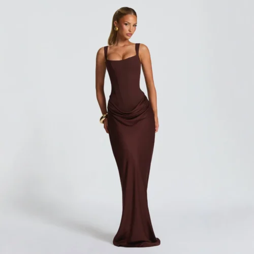 Alternative view of Women's Casual Long Sleeve Slim Fit Fishbone Jumpsuit Dress