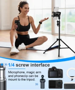 Alternative view of Adjustable Tripod Floor Stand for Tablets and Smartphones