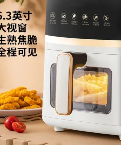 Alternative view of Multifunctional Air Fryer - Visual Electric Oven, Smokeless Cooking, Household Use
