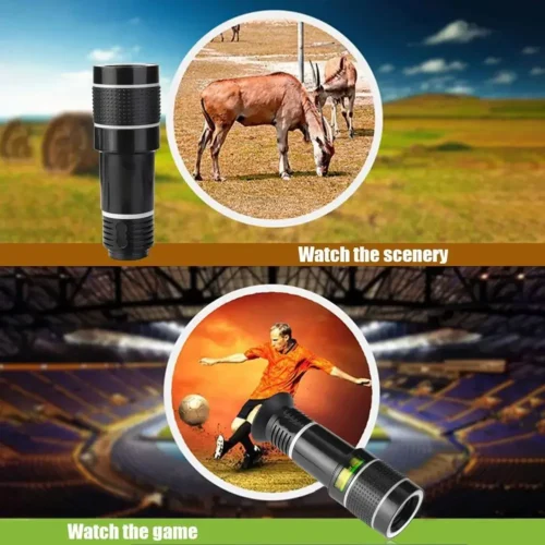 Alternative view of 20X Telescope Zoom lens Monocular Mobile Phone camera Lens for iPhone Samsung Smartphones for Camping Hunting Sports