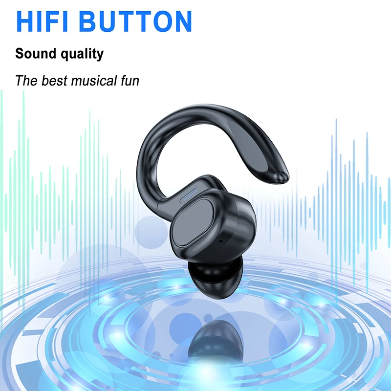 Sports Wireless Earphones with Earhooks for Running - Bluetooth In-Ear Headphones - Image 5