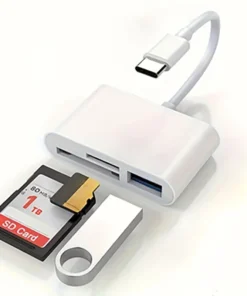 USB C To SD/TF Memory Card Reader, 3-in-1 USB C Card Read Compatible With iPhone 15 Pro iPad Mac MacBook Laptop Android,PC & Acc