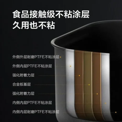 Smart Air Fryer with 5.5L Capacity for Oil-Free Cooking of Perfect French Fries - Image 6