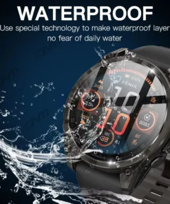 Alternative view of Glass+Case for Garmin Fenix 8 7X 6X Pro 7 6 7S 6S 5 5S Solar AMOLED Screen Protector Tempered Glass&Protective Case Accessories