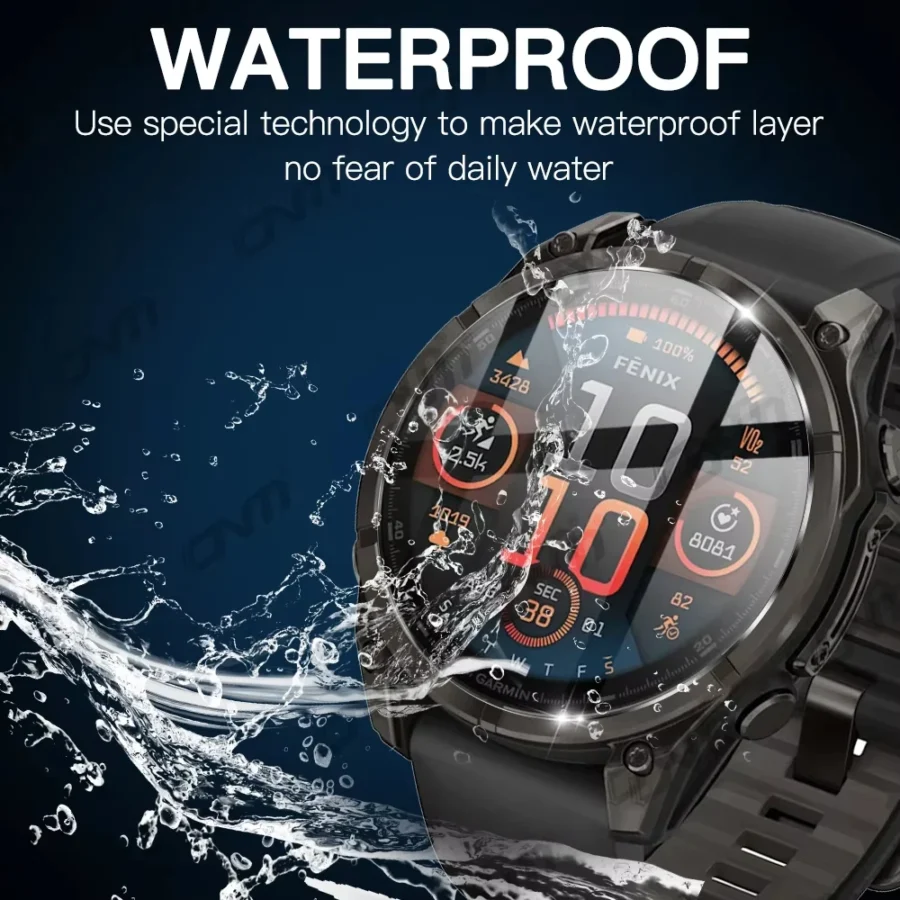 Glass+Case for Garmin Fenix 8 7X 6X Pro 7 6 7S 6S 5 5S Solar AMOLED Screen Protector Tempered Glass&Protective Case Accessories - Image 2