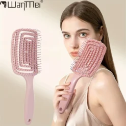 Volumizing Detangling Hair Massage Comb with Hollowed-Out Design for Hair Styling Wigs