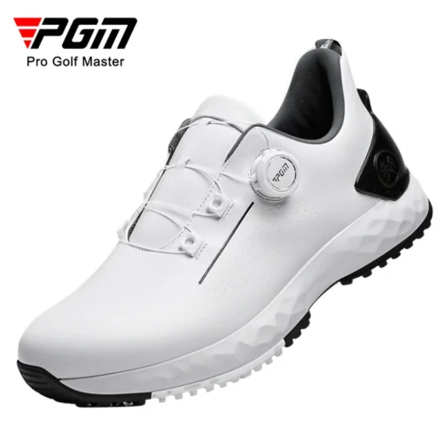 PGM Men's Golf Shoes Sneakers Comfortable Cushioning Knob Lace Waterproof and Anti Slip Height Increase XZ408