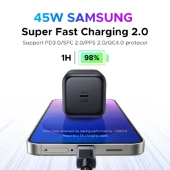 Alternative view of UGREEN 45W GaN Charger with PD3.0 PPS QC3.0 Fast Charging for iPhone 17 16 15 Pro Max and Samsung S25 S24 Ultra