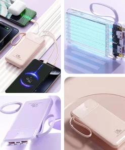 Alternative view of Large Capacity 20000mAh Power Bank with 120W Fast Charging and LED Light for iPhone, Huawei, Samsung