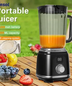 TINSOL Multifunctional Juicer Blender - 10 Blades, 3000mAh, Ice Crusher Activity