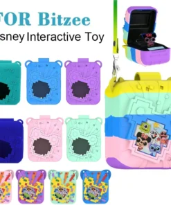 For Bitzee Dis ney Interactive Toy Digital Pet Silicone Protective Cover With Lanyard Dustproof Shockproof Carry Case Accessorie
