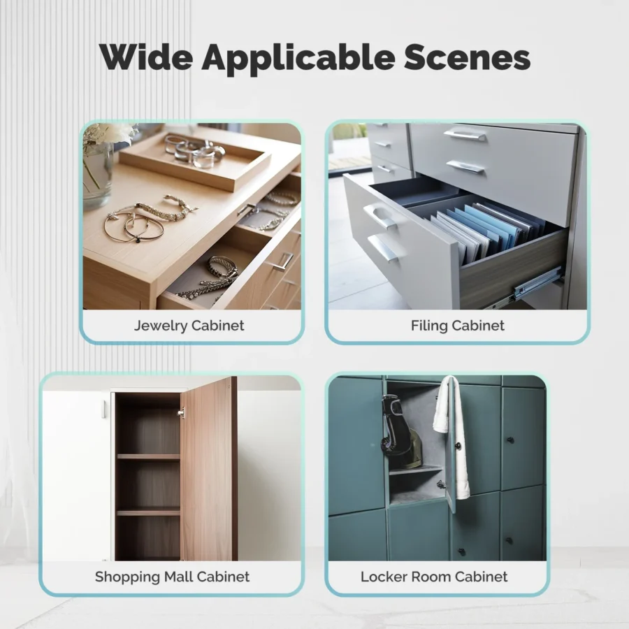 MOES Smart Lock - Bluetooth Keyless Entry with IC Card & App Control for Wooden Doors and Lockers - Image 5