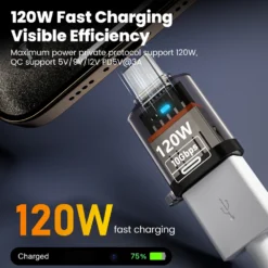 Alternative view of OTG Adapter with Fast Charging Connector for iPhone 15, MacBook, iPad, and Huawei P60