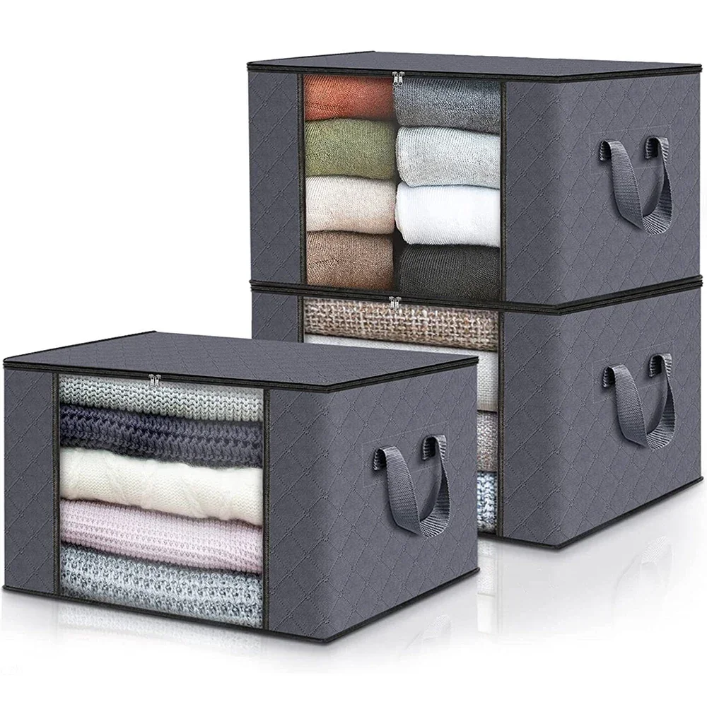 Quilt Storage Bag for Organizing Bedding and Clothing