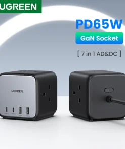 UGREEN 65W GaN Charger Desktop Charging Station USB C Power Strip Fast Charger for Laptop Macbook iPhone 17 16 Android Phone