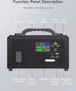 Alternative view of 12V 24V Portable Lithium Jump Starter 6000A,Car Battery Booster,USB-C Powerbank Charger,For up to 20L Gas and 16L Diesel Engines