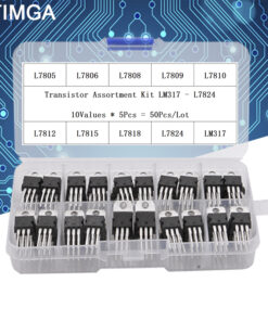 Alternative view of 50PCS LM317T L7805 L7806 L7808 L7809 L7810 L7812 L7815 L7818 L7824 Transistor Assortment Kit Voltage Regulator Box Each 5pcs