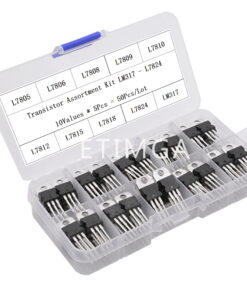 50PCS LM317T L7805 L7806 L7808 L7809 L7810 L7812 L7815 L7818 L7824 Transistor Assortment Kit Voltage Regulator Box Each 5pcs