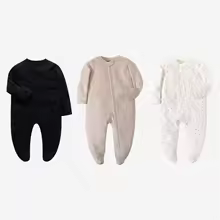 Newborn Footed Pajamas Zipper Girl and Boy Romper Long Sleeve 0-12 Months Baby Clothe Jumpsuit Cotton Fashion Baby Clothing